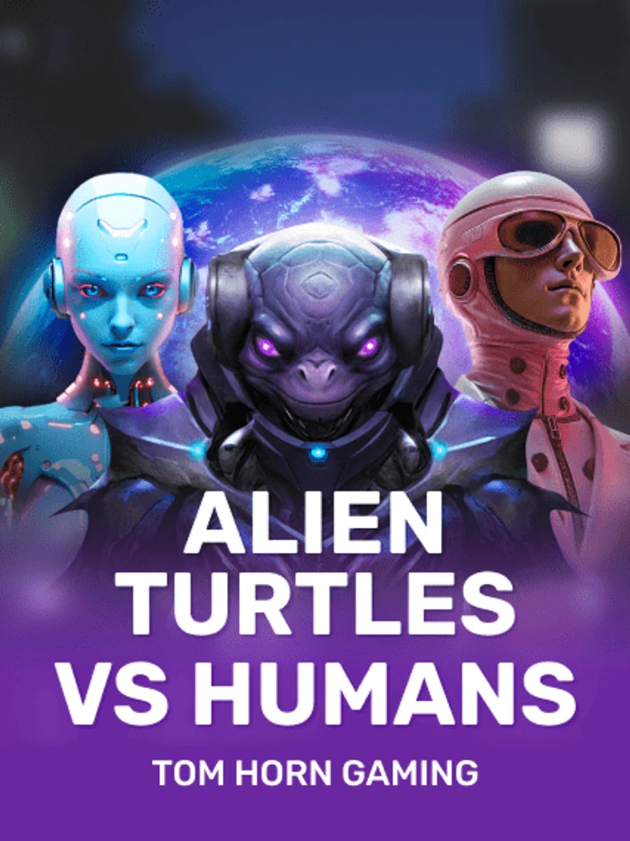 Alien Turtles vs. Humans slot game artwork