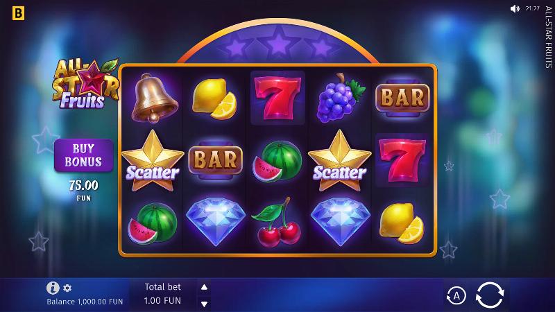 All-Star Fruits slot game artwork