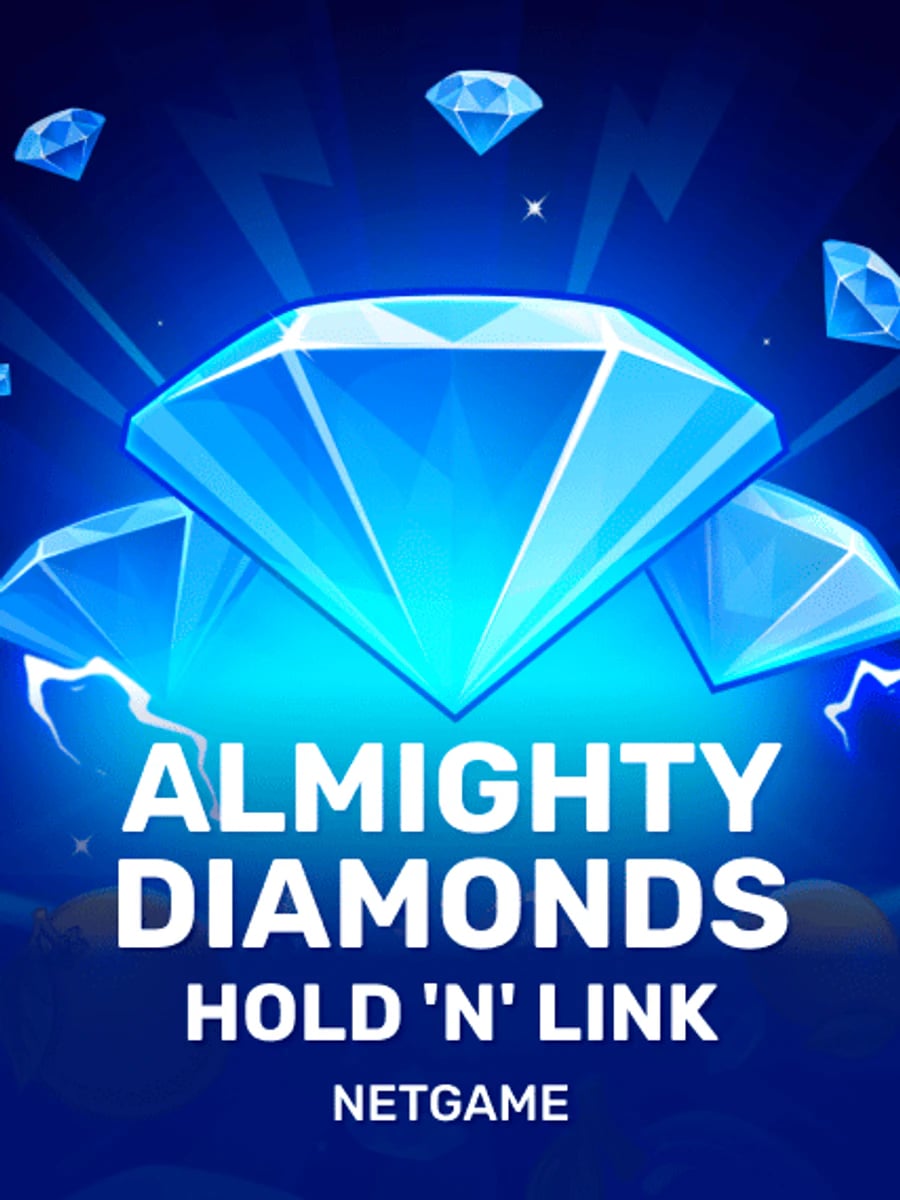 Almighty Diamonds: Hold 'N' Link slot game artwork