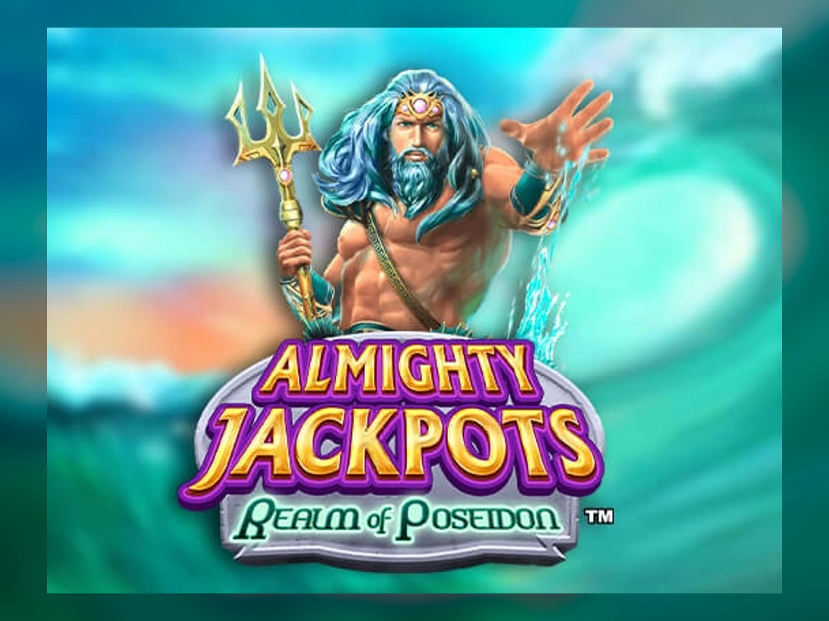 Almighty Jackpots – Realm of Poseidon slot game artwork