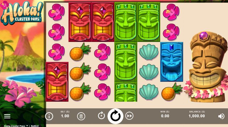 Aloha! Cluster Pays slot game artwork