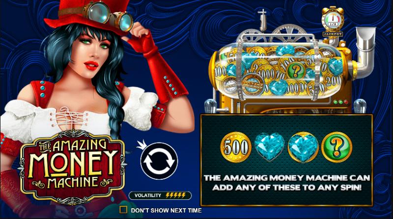 Amazing Money Machine slot game artwork