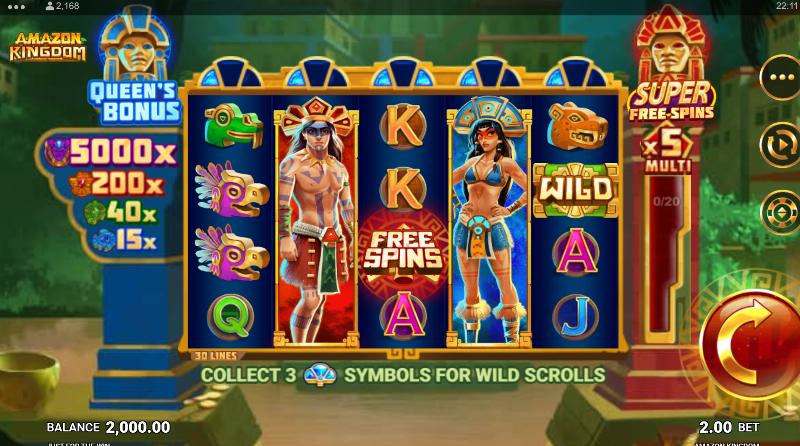 Amazon Kingdom slot game artwork