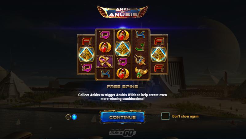 Ankh Of Anubis slot game artwork