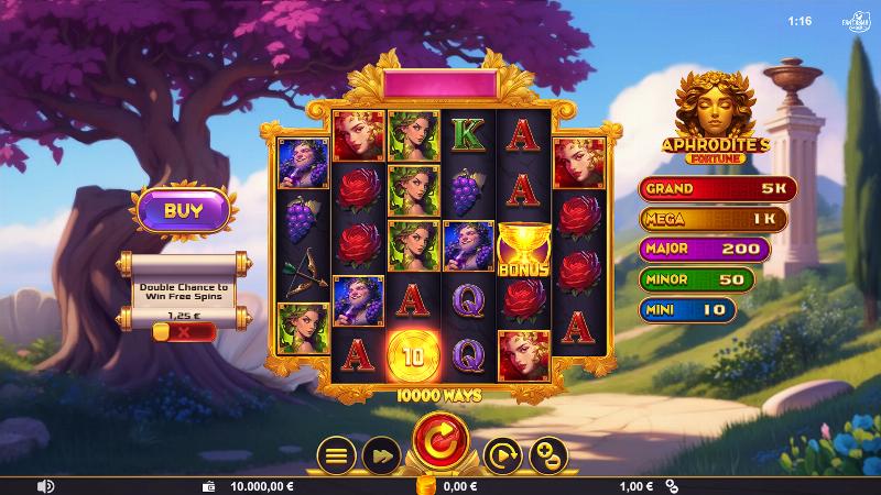 Aphrodite’s Fortune slot game artwork