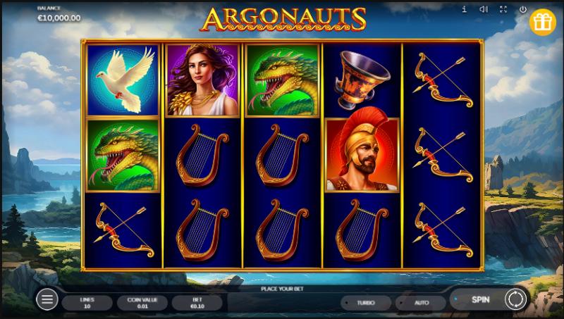 Argonauts slot game artwork