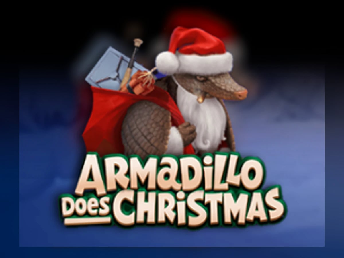 Armadillo Does Christmas 2023 slot game artwork
