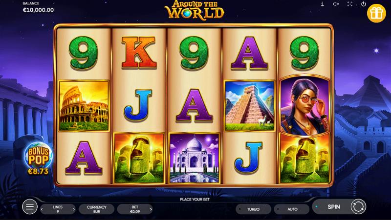 Around The World slot game artwork