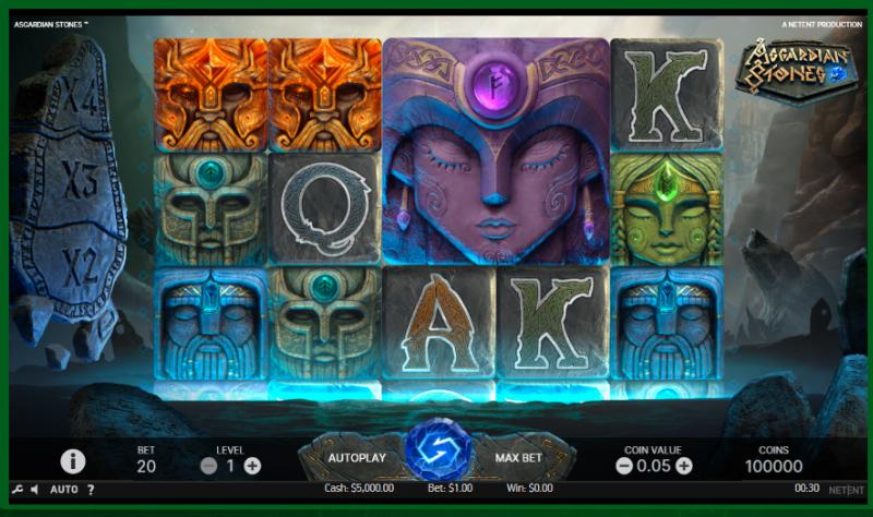 Asgardian Stones slot game artwork
