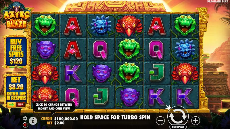 Aztec Blaze slot game artwork