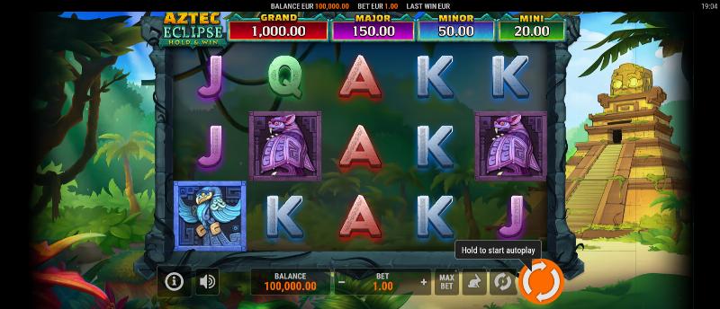 Aztec Eclipse Hold And Win slot game artwork