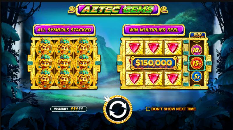 Aztec Gems slot game artwork
