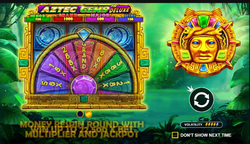 Aztec Gems Deluxe slot game artwork