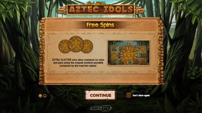 Aztec Idols slot game artwork