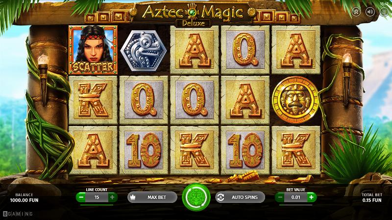 Aztec Magic Deluxe slot game artwork