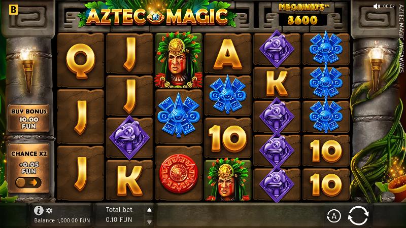 Aztec Magic Megaways slot game artwork