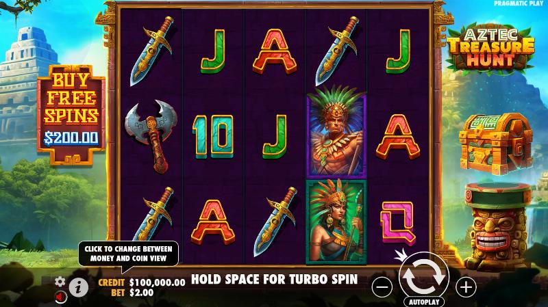 Aztec Treasure Hunt slot game artwork