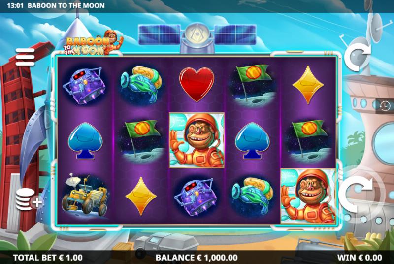 Baboon To The Moon slot game artwork