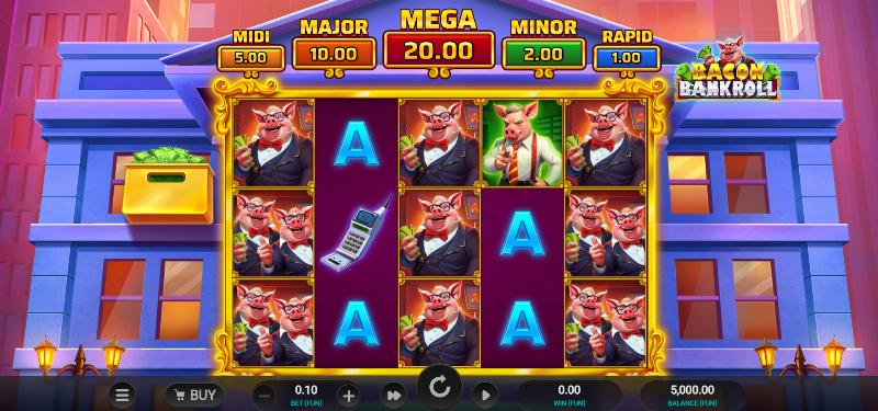 Bacon Bankroll slot game artwork