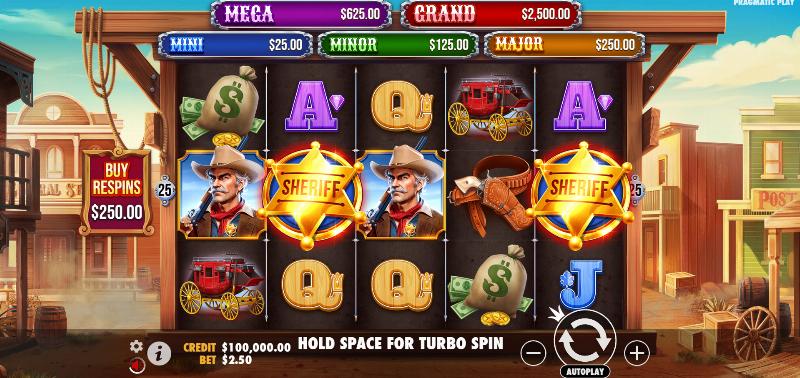 Badge Blitz slot game artwork