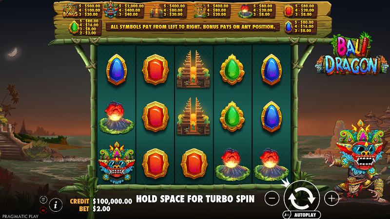 Bali Dragon slot game artwork