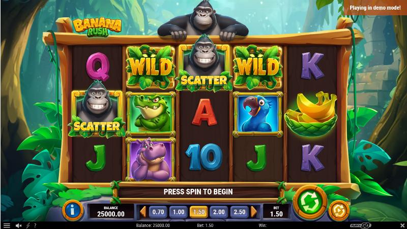 Banana Rush slot game artwork