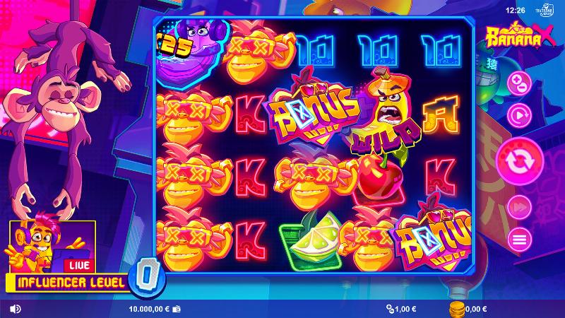 Banana X slot game artwork