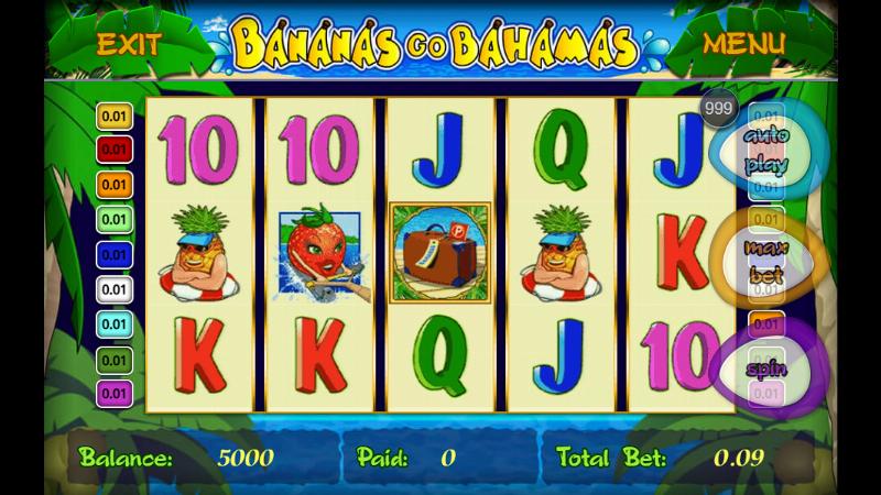 Bananas Go Bahamas slot game artwork