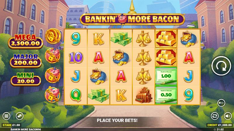 Bankin More Bacon slot game artwork