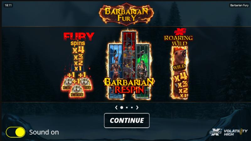 Barbarian Fury slot game artwork