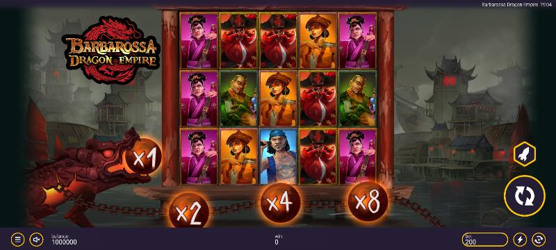 Barbarossa Dragon Empire slot game artwork