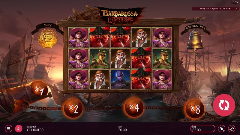 Barbarossa Revenge slot game artwork