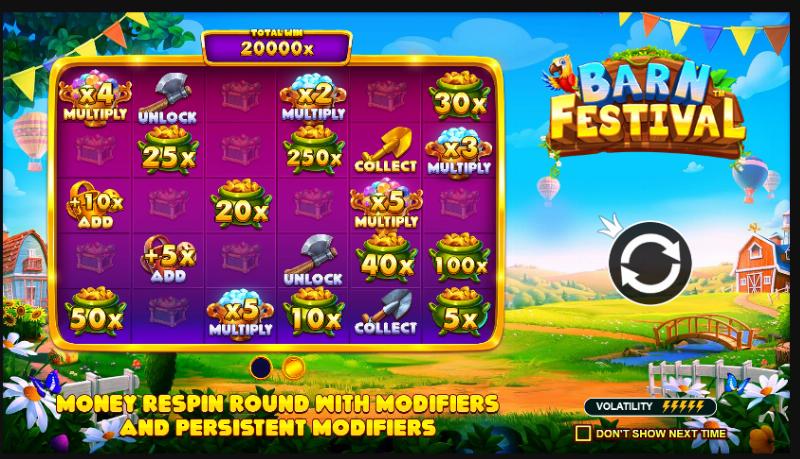 Barn Festival slot game artwork