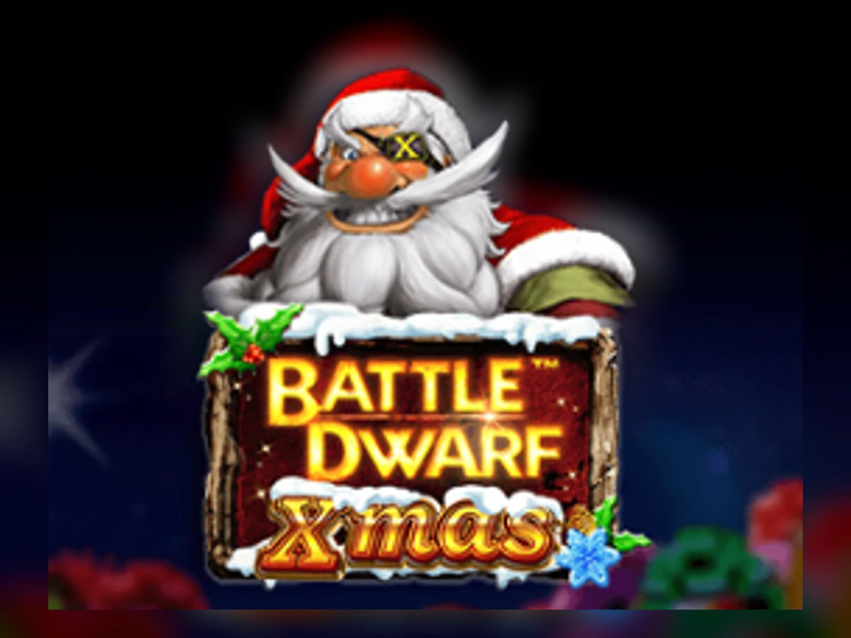 Battle Dwarf Xmas slot game artwork