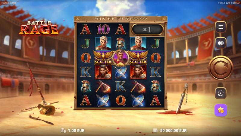 Battle Rage slot game artwork