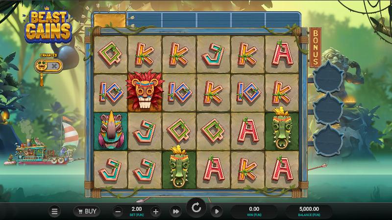 Beast Gains slot game artwork