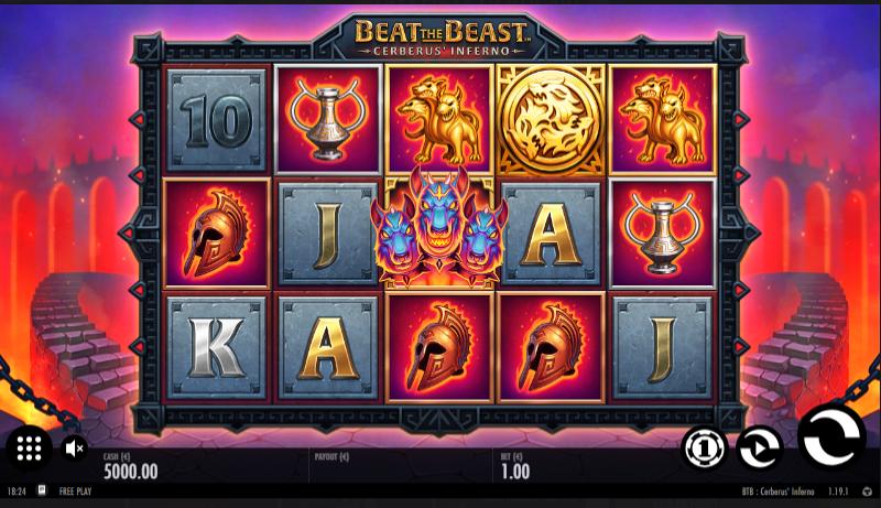 Beat The Beast Cerberus Inferno slot game artwork