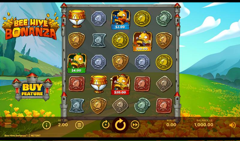 Bee Hive Bonanza slot game artwork