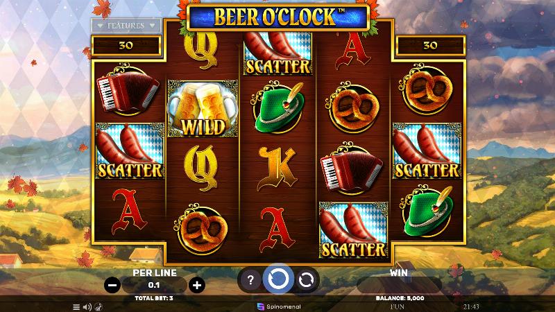 Beer O’clock slot game artwork