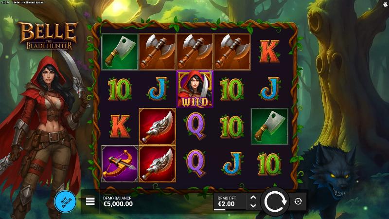 Belle The Blade Hunter slot game artwork