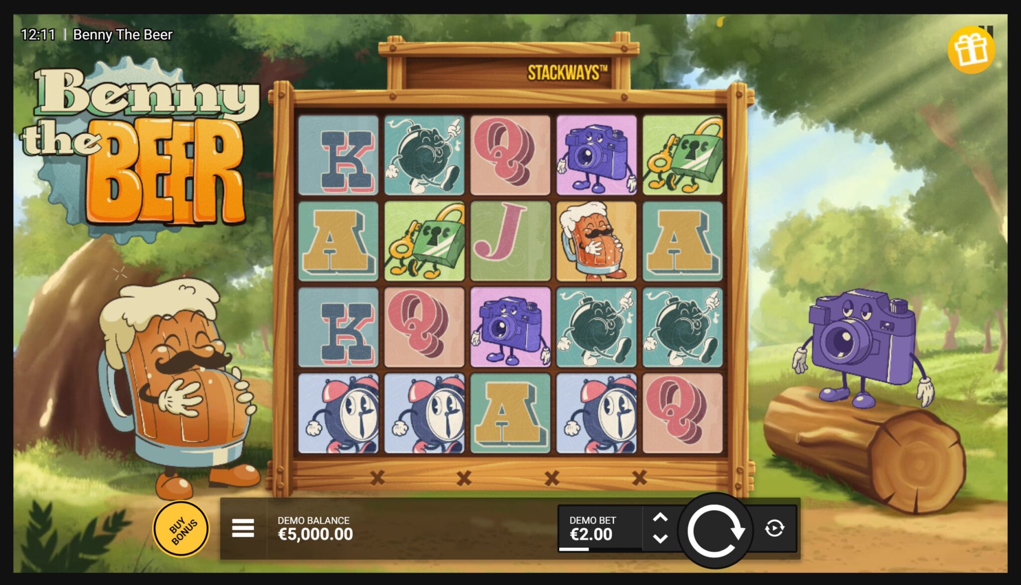 Benny The Beer slot game artwork