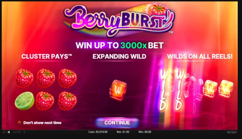 Berryburst slot game artwork