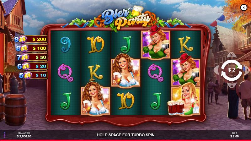 Bier Party slot game artwork