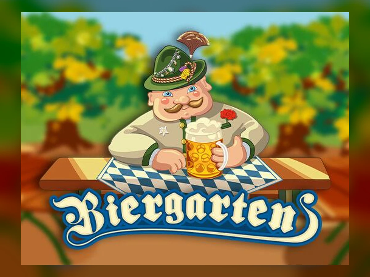 Biergarten slot game artwork