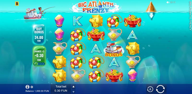 Big Atlantis Frenzy slot game artwork