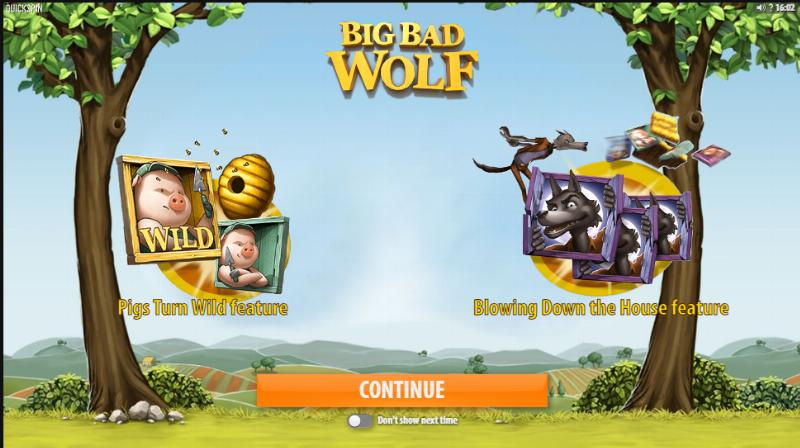 Big Bad Wolf slot game artwork