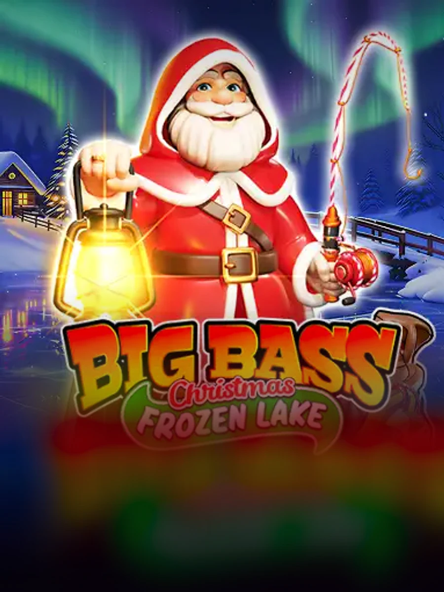 Big Bass Christmas Frozen Lake slot game artwork