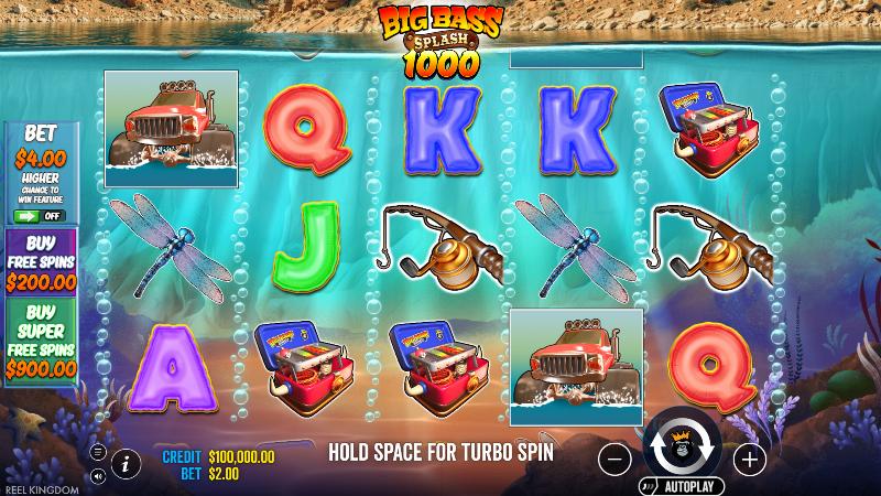 Big Bass Splash 1000 slot game artwork