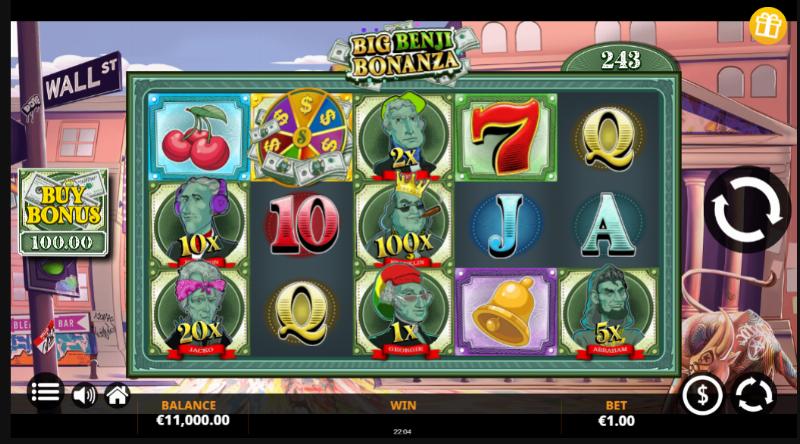 Big Benji Bonanza slot game artwork