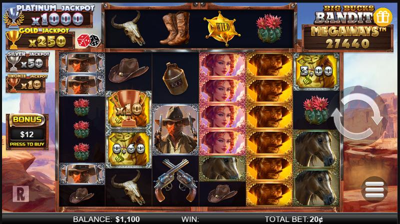 Big Bucks Bandits slot game artwork